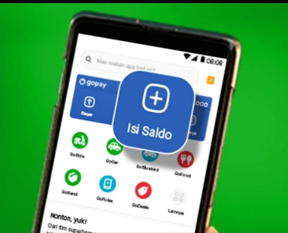 Layanan e-money GoPay dari aplikasi Gojek.