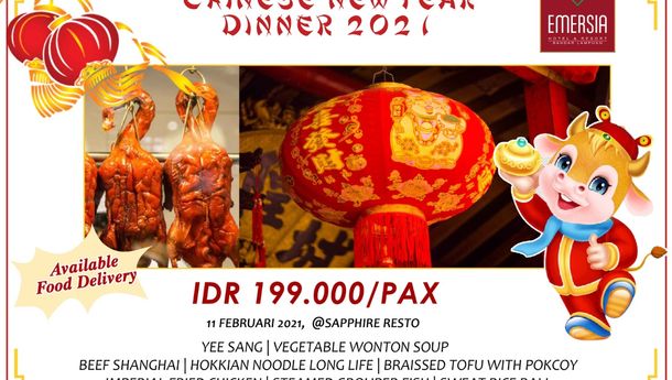 Emersia Hadirkan Package Chinese New Year Dinner 2021