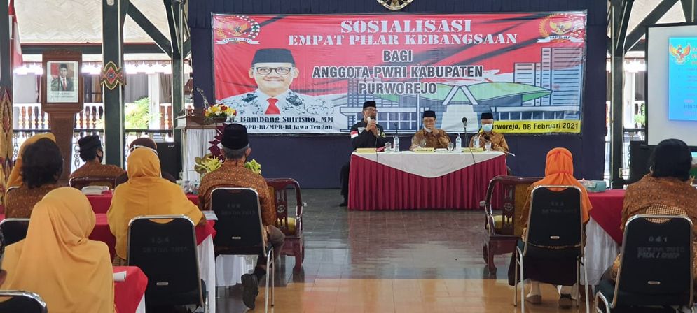Sosialisasi 4 Pilar Kebangsaan oleh anggota DPD RI Jateng di Purworejo