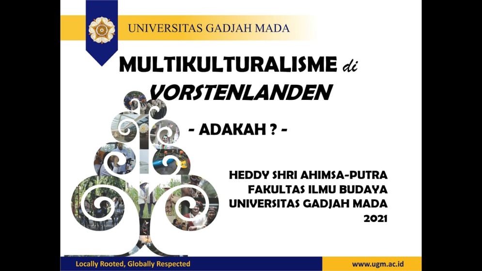 Webinar membahas Masyarakat Multikultural Vorstenlanden Atau Daerah Istimewa Jaman Penjajahan Belanda