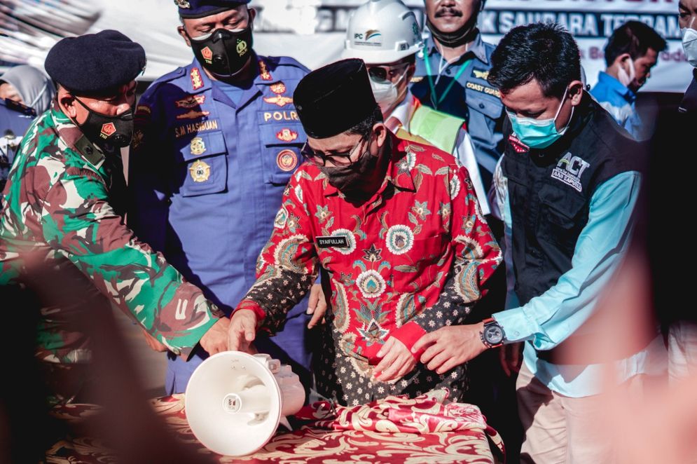 Pelepasan bantuan dari masyarakat Sumbar melalui ACT untuk korban gempa di Sulbar.  Foto: ist