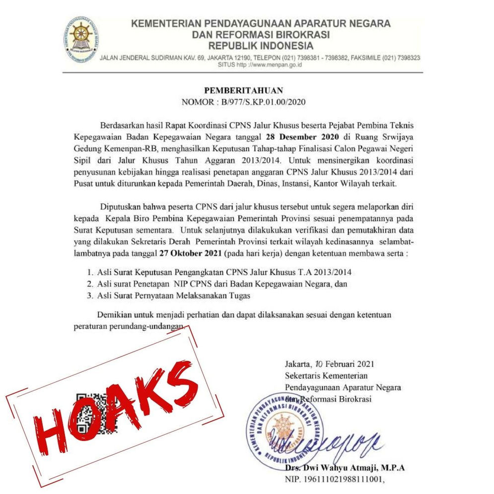 Sumber: Humas Kementerian PAN RB