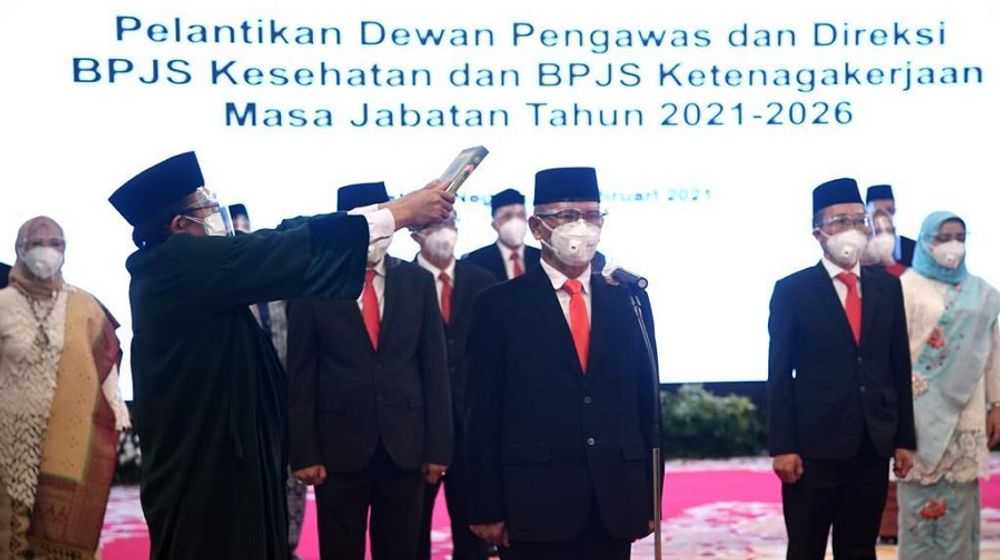 <p>Pelantikan dewan pengawas dan direksi BPJS Kesehatan dan BPJS Ketenagakerjaan oleh Presiden Joko Widodo / Setneg.go.id</p>
