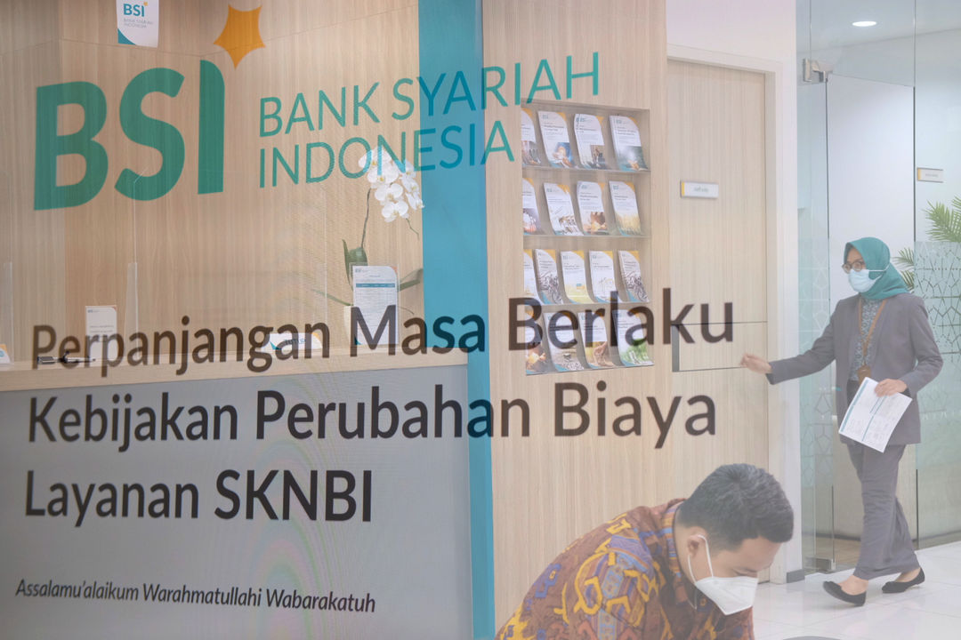 <p>Suasana di kantor cabang Bank Syariah Indonesia (BRIS) Jakarta Hasanudin, Jakarta, Rabu, 17 Februari 2021. Foto: Ismail Pohan/TrenAsia</p>
