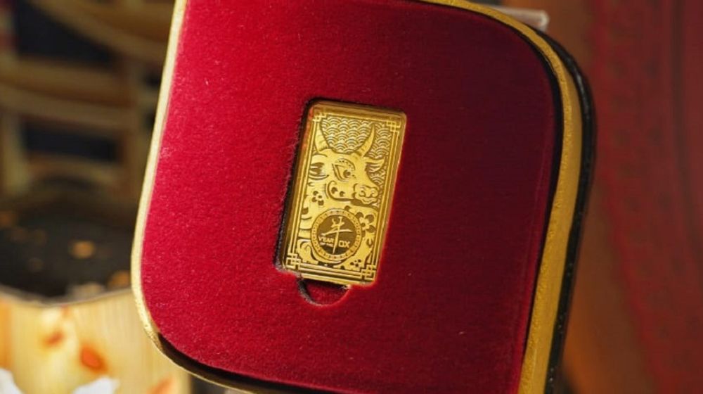 <p>Emas edisi khusus tahun baru Imlek China dari Antam / Dok. Antam</p>

