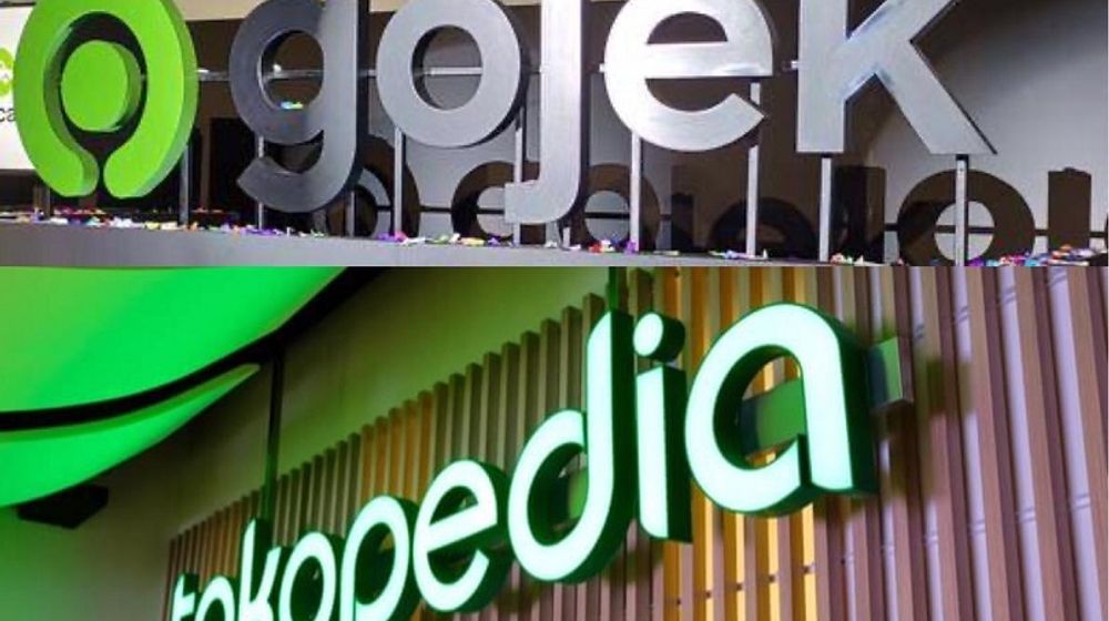 <p>Ilustrasi merger Gojek dan Tokopedia / Repro</p>
