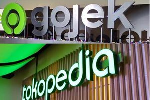 <p>Ilustrasi merger Gojek dan Tokopedia / Repro</p>
