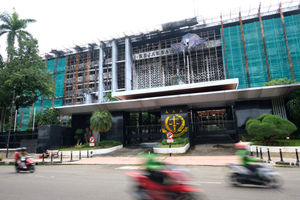 <p>Gedung Kejaksaan Agung di Jalan Sultan Hasanuddin, Kebayoran Baru, Jakarta Selatan, Senin, 22 Februari 2021. Foto: Ismail Pohan/TrenAsia</p>

