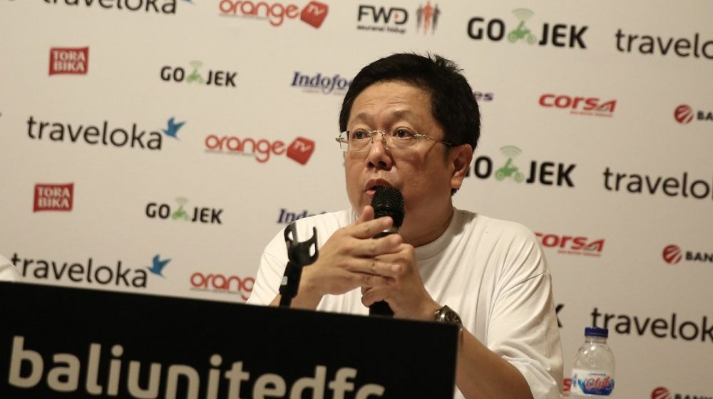 <p>Konglomerat Pieter Tanuri pemilik saham pengendali PT Bali Bintang Sejahtera Tbk (BOLA) atau klub sepak bola Bali United / Foto: Baliutd.com</p>
