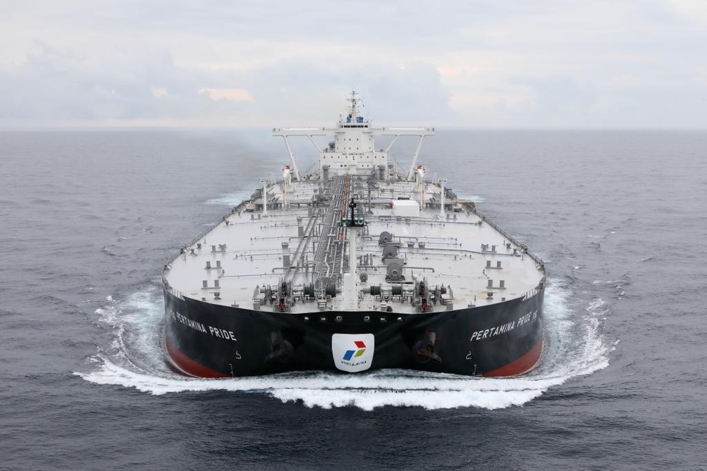 <p>Kapal tanker Very Large Crude Carrier (VLCC) berkapasitas 2 juta barel yang diluncurkan PT Pertamina (Persero). / Pertamina</p>
