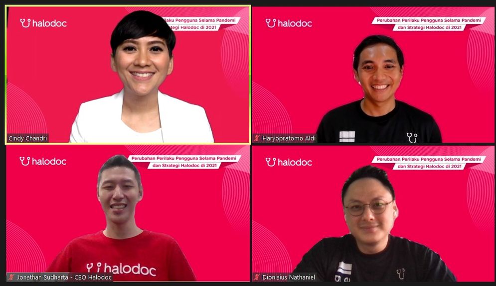 Webinar perubahan prilaku pengguna selama pandemi dan strategi Halodoc di 2021, Senin (1/3/2021)