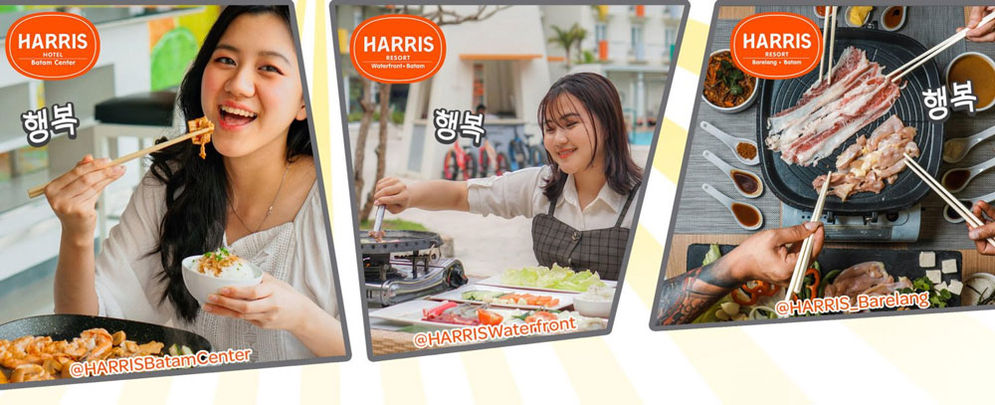 Harris Hotel menghadirkan menu makanan populer khas Korea yang disediakan secara eksklusif.