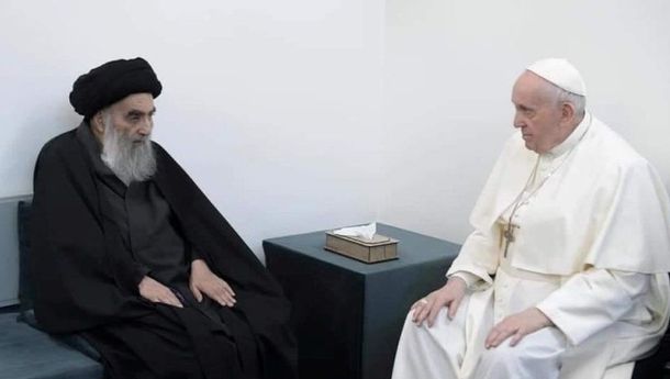 Pertemuan Simbolis, Paus Fransiskus dan  Ayatollah Agung Ali al-Sistani,  Tokoh Paling Kuat Islam Syiah di Irak
