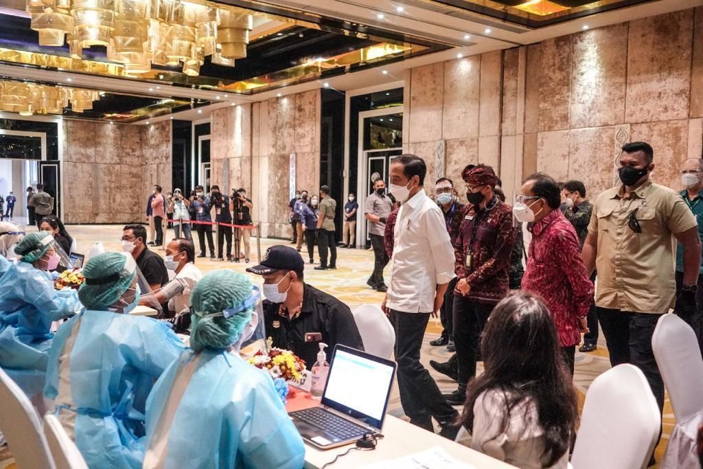 Presiden Tinjau Vaksinasi Pelaku Parekraf di Bali/Kemenparekraf.go.id