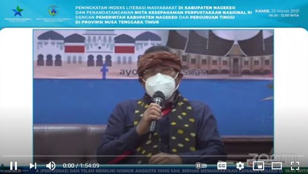 Bupati Don Minta  Institusi Pendidikan dan Masyarakat Nagekeo Berperan sebagai Penyedia Sekaligus Penyaring Informasi