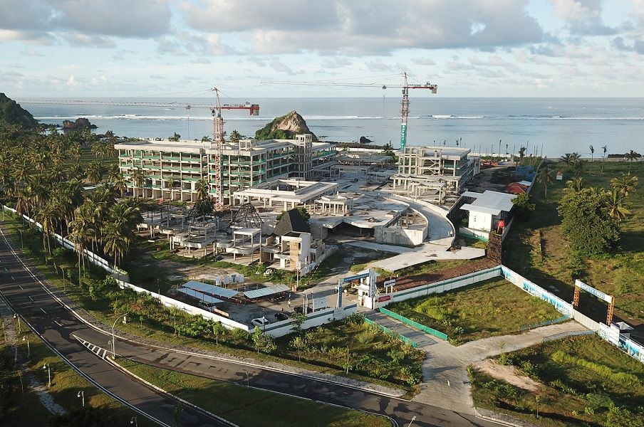 <p>Pembangunan Hotel Pullman Mandalika, Lombok, Nusa Tenggara Barat / ITDC.co.id</p>
