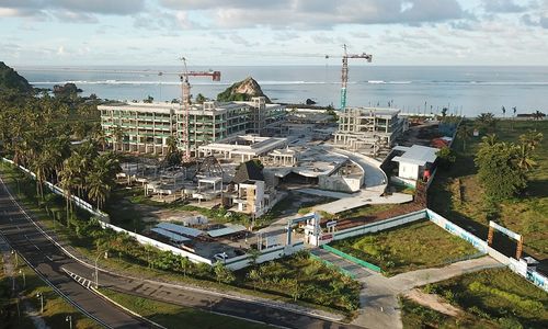 <p>Pembangunan Hotel Pullman Mandalika, Lombok, Nusa Tenggara Barat / ITDC.co.id</p>