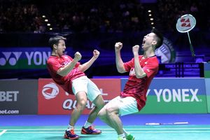 <p>Atlet badminton ganda putra yang dijuluki The Minions, Kevin Sanjaya dan Marcus Gideon / Dok. PBSI</p>
