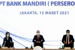 Rapat Umum Pemegang Saham Tahunan (RUPST) PT Bank Mandiri (Persero) Tbk (BMRI) pada Senin, 15 Maret 2021. / Dok. Bank Mandiri