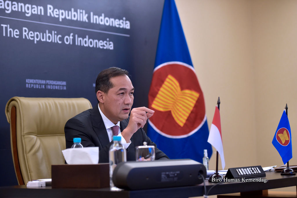 <p>Mendag RI menyampaikan strategi pemulihan ekonomi di Indonesia. (dok. Kementerian Perdagangan)</p>
