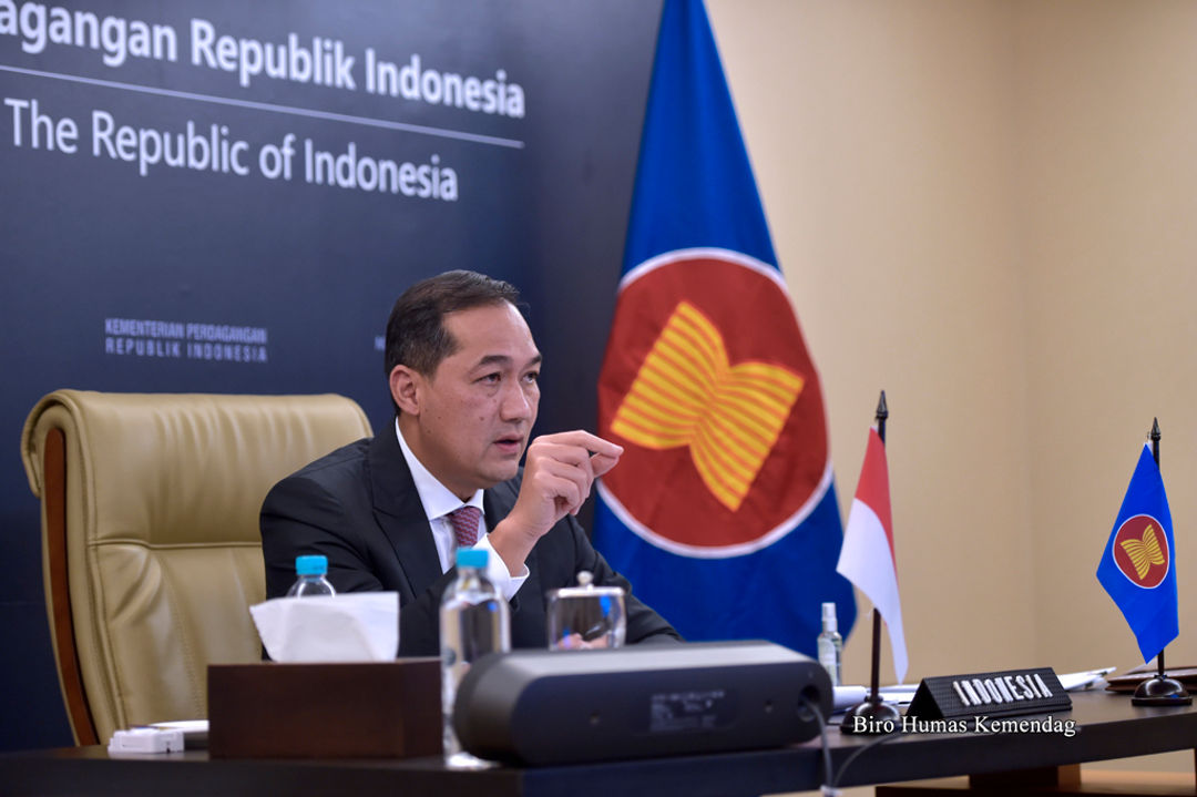 <p>Mendag RI menyampaikan strategi pemulihan ekonomi di Indonesia. (dok. Kementerian Perdagangan)</p>
