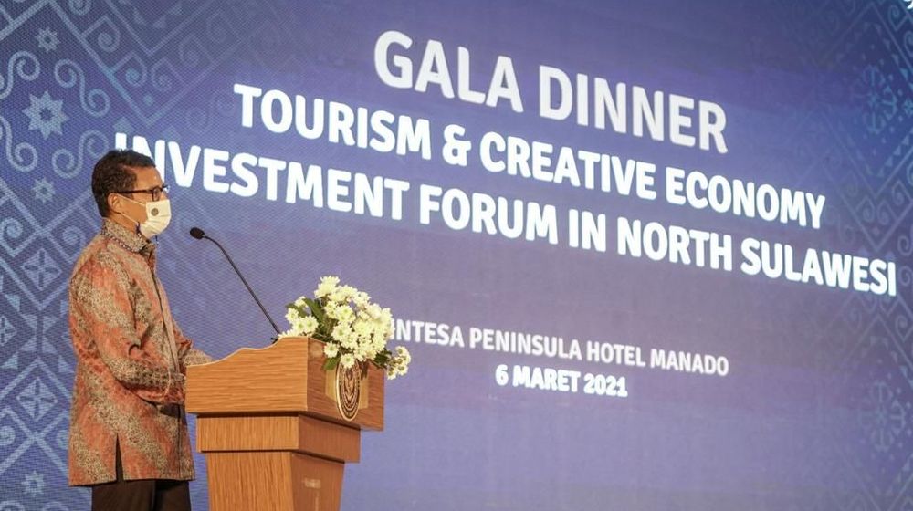 <p>Menparekraf Sandiaga Uno dalam kunjungan kerja ke Sulawesi Utara turut mengundang sejumlah investor di hari terakhir kegiatan, Sabtu, 6 Maret 2021. / Dok. Kemenparekraf</p>
