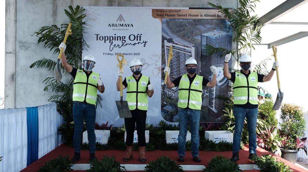 <p>Seremoni Topping Off Arumaya Residences / Dok. PT Acset Indonusa Tbk</p>
