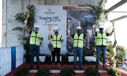 <p>Seremoni Topping Off Arumaya Residences / Dok. PT Acset Indonusa Tbk</p>
