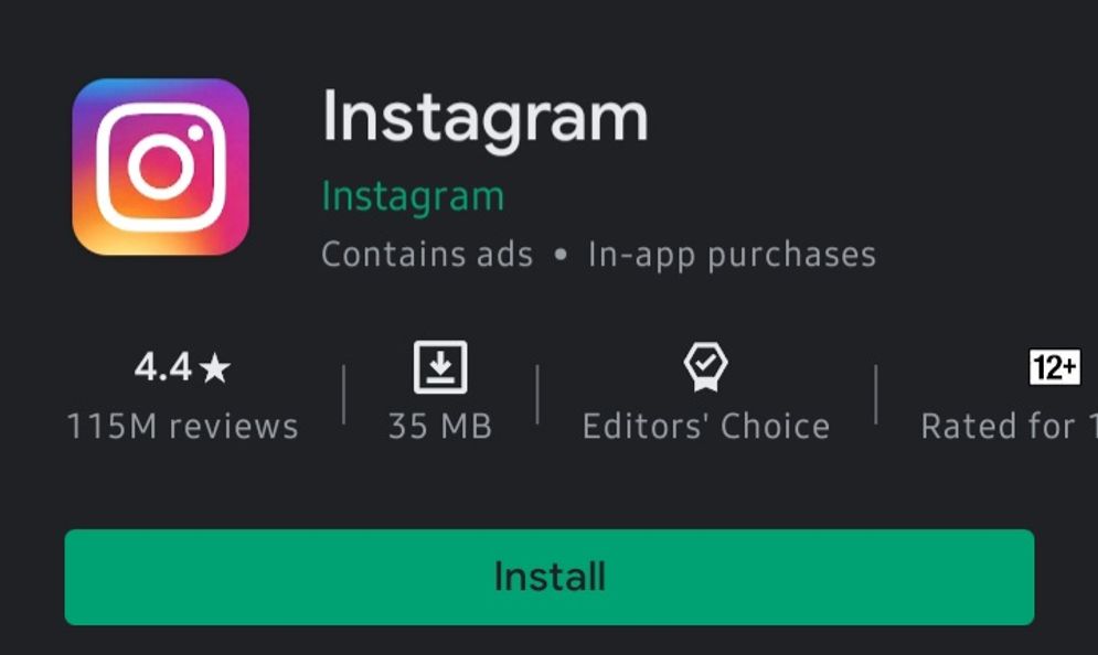 Ilustrasi: Istagram di Google Playstore