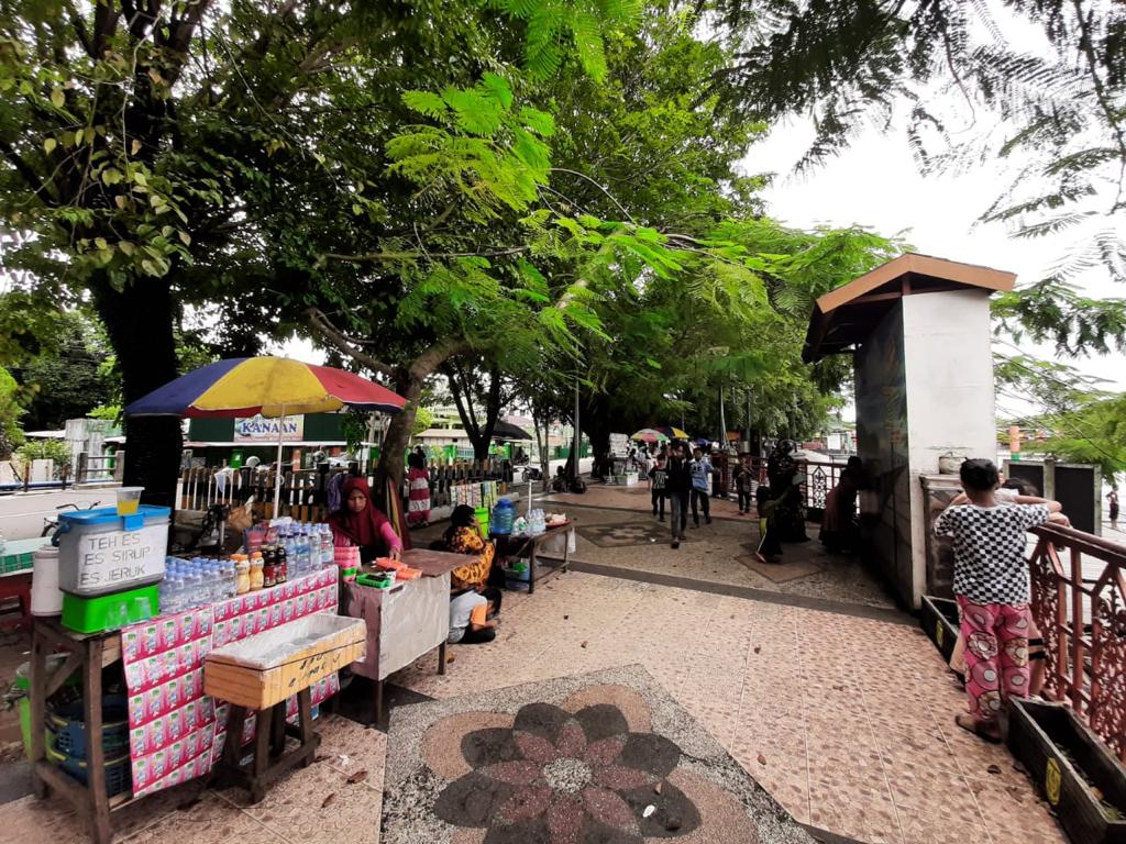 Situasi kawasan Siring Menara Pandang sebelum diterpa Pandemi Covid-19