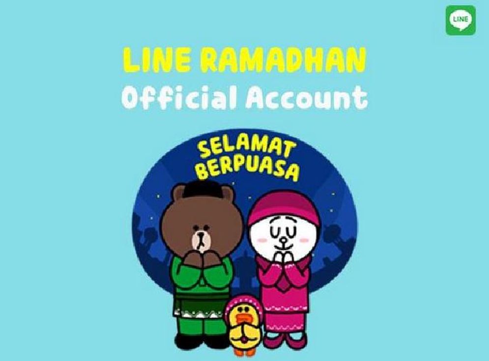 Ilustrasi fitur aplikasi Line.