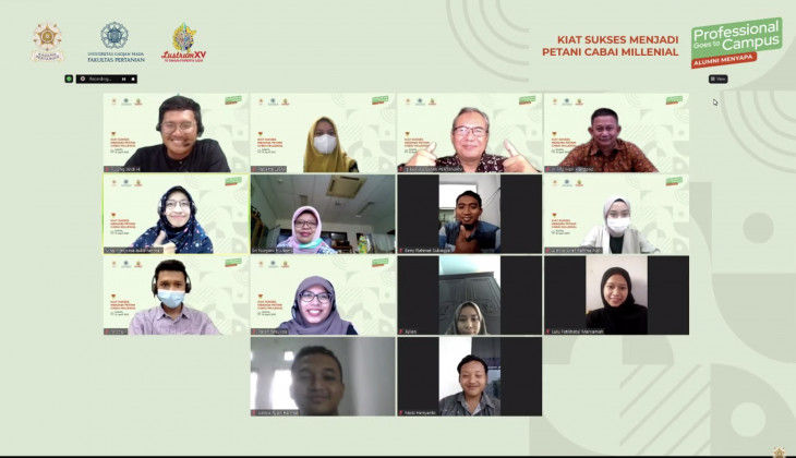 Webinar yang diselenggarakan Fakultas Pertanian UGM