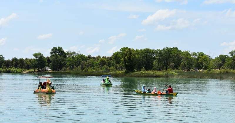 Kondisi Danau Seran, eks lokasi tambang intan PT Galuh Cempaka yang siap digarap jadi embung. Source:Ist