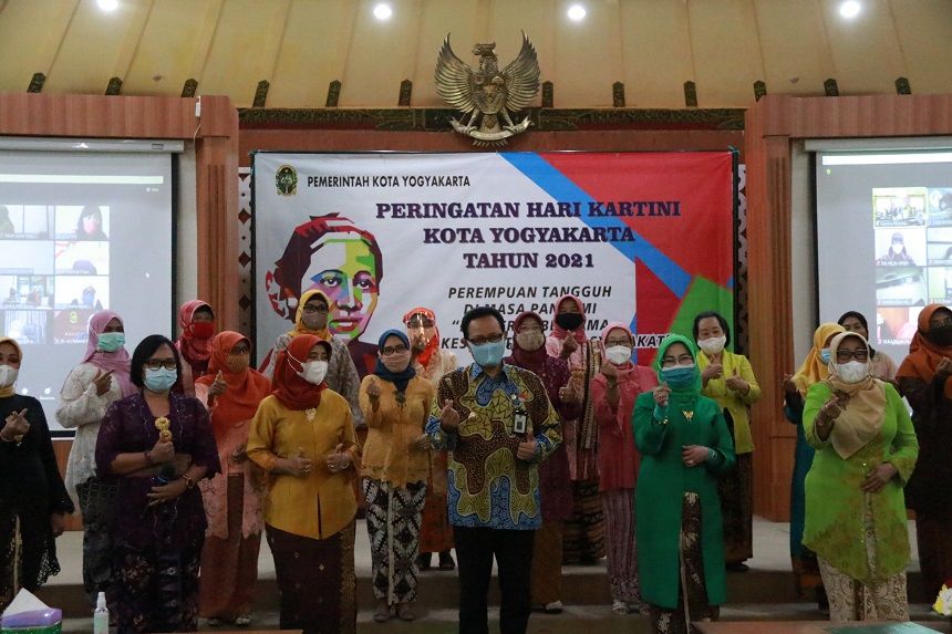 Pemkot Yogyakarta peringati Hari Kartini secara virtual. (Foto: Pemkot Yogyakarta)