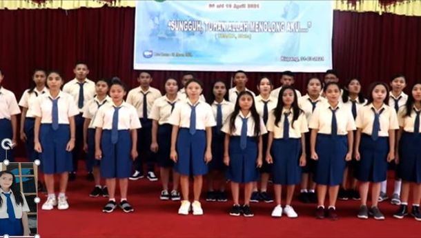 Angel, Siswi SMAK Geovani Kupang, Raih Juara I Lomba Cipta Lagu Mars Tingkat SMA/K se-NTT