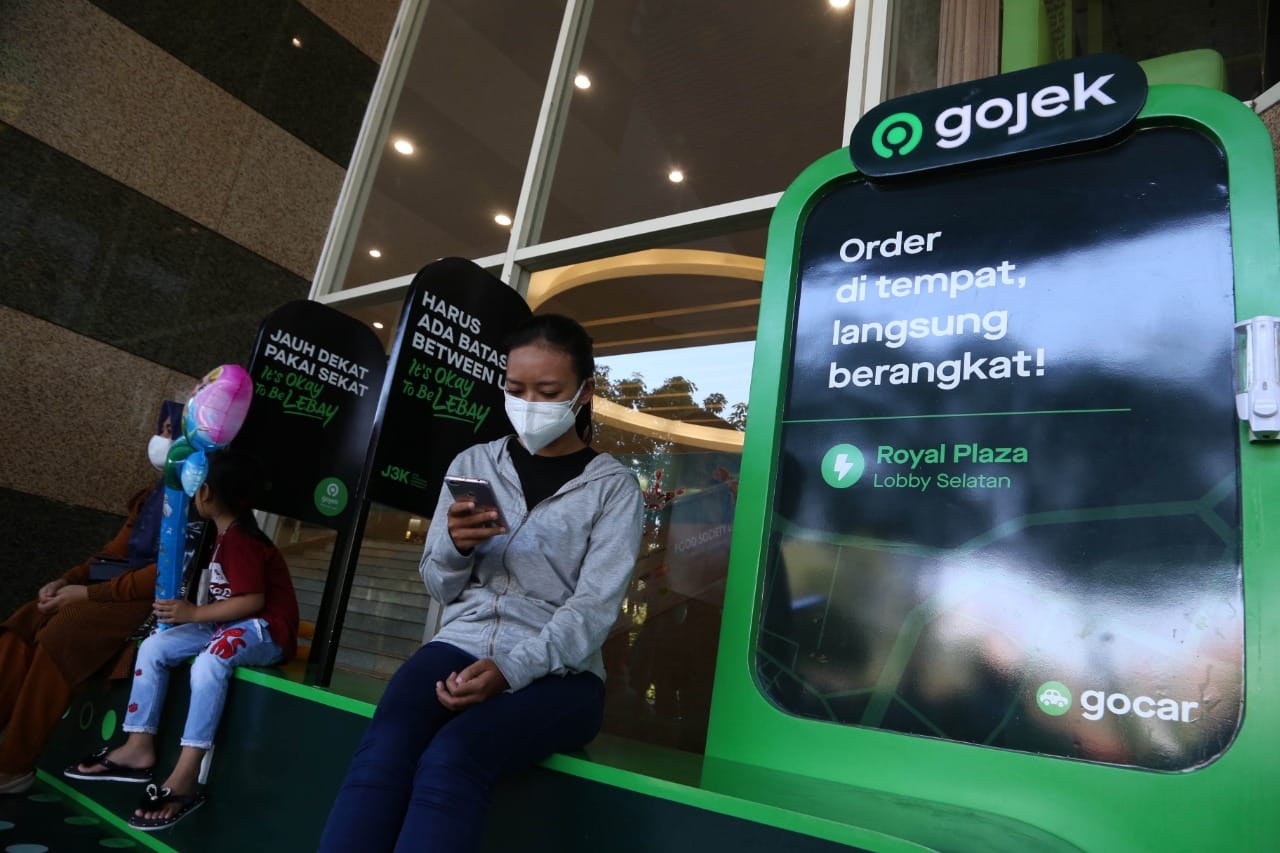 Lokasi antar jemput Gojek di Royal Plasa Surabaya.