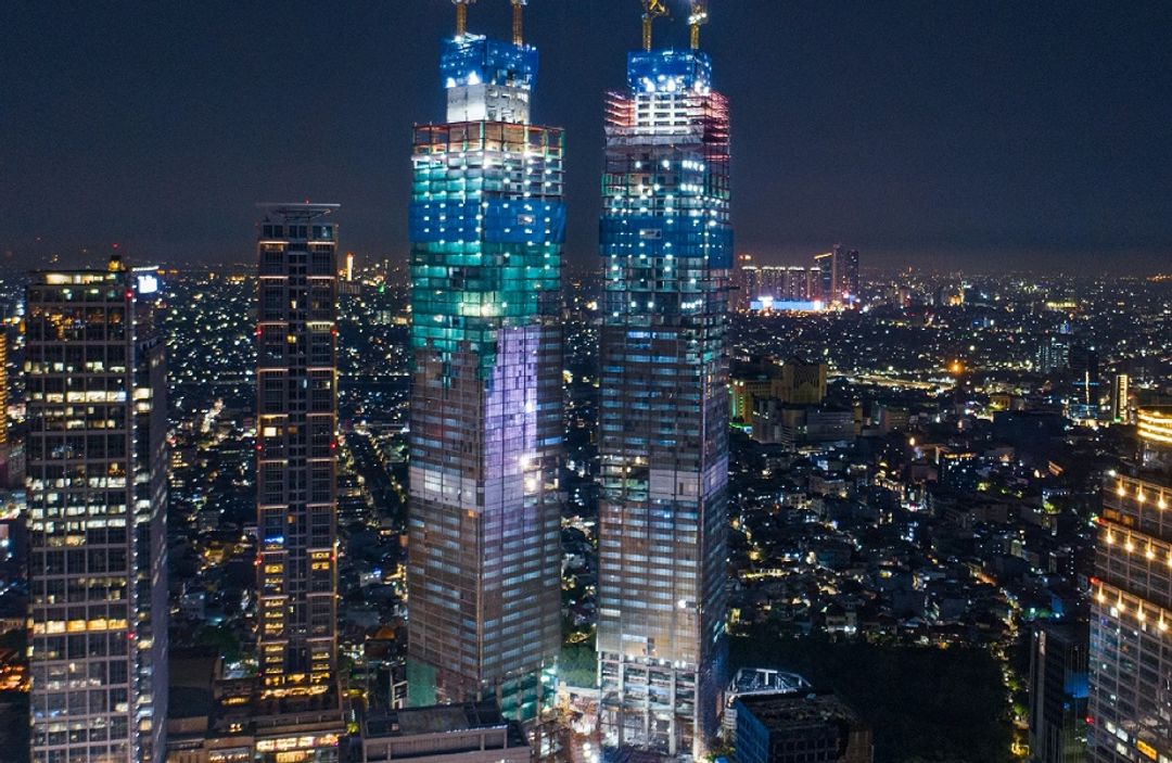 <p>PT Acset Indonusa Tbk (ACST) bersama dengan PT Putragaya Wahana (PGW) telah mengadakan seremoni topping-off menara tertinggi di Indonesia, Gedung Thamrin Nine Tower 1 pada Kamis, 15 Oktober 2020 / Dok. Acset</p>
