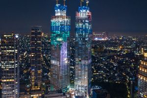 <p>PT Acset Indonusa Tbk (ACST) bersama dengan PT Putragaya Wahana (PGW) telah mengadakan seremoni topping-off menara tertinggi di Indonesia, Gedung Thamrin Nine Tower 1 pada Kamis, 15 Oktober 2020 / Dok. Acset</p>
