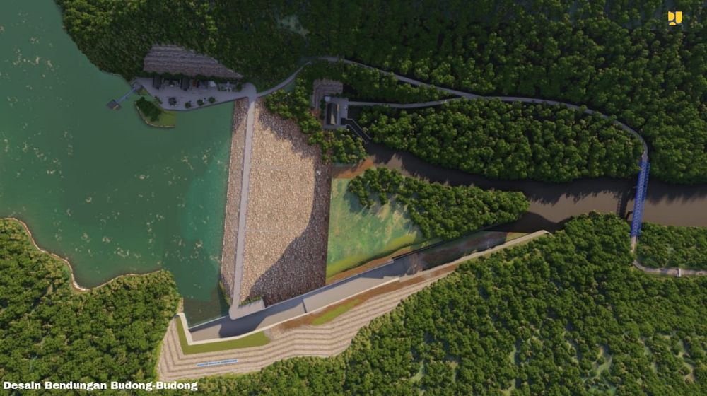 <p>Kementerian Pekerjaan Umum dan Perumahan Rakyat (KemenPUPR) telah memulai pembangunan bendungan pertama di Sulawesi Barat, yaitu Bendungan Budong-budong. (Sumber: Kementerian PUPR)</p>
