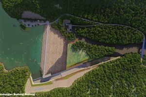 <p>Kementerian Pekerjaan Umum dan Perumahan Rakyat (KemenPUPR) telah memulai pembangunan bendungan pertama di Sulawesi Barat, yaitu Bendungan Budong-budong. (Sumber: Kementerian PUPR)</p>
