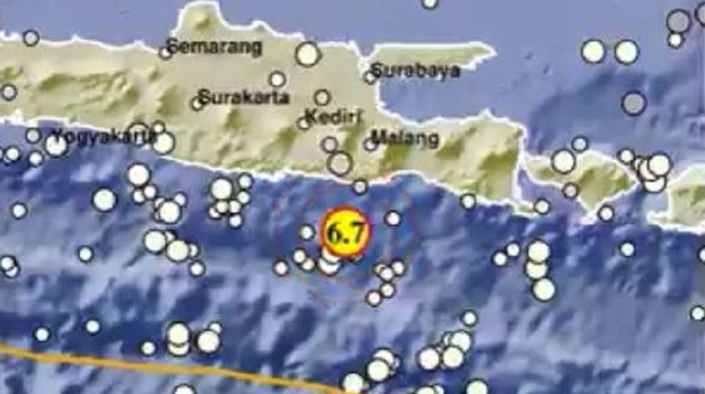 <p>Ilustrasi gempa terjadi di Malang Jawa Timur / BMKG</p>
