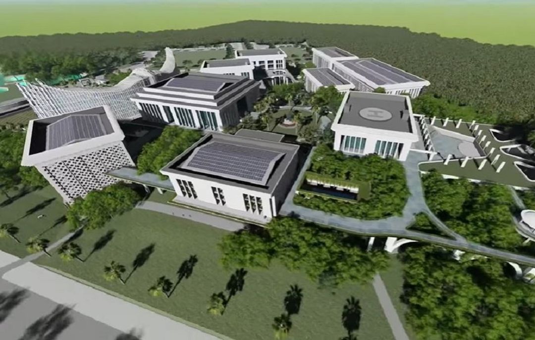 <p>Pradesain Istana Negara di calon ibu kota baru di Kalimantan Timur / YouTube Presiden Joko Widodo</p>
