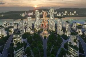 <p>Pradesain Istana Negara di calon ibu kota baru di Kalimantan Timur / YouTube Presiden Joko Widodo</p>
