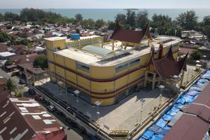 <p>Pasar Pariaman berdiri di atas lahan seluas 5.559 meter persegi dan memiliki luas lantasi 9.512 meter persegi serta memiliki tinggi empat lantai. / Dok. PT Wijaya Karya Bangunan Gedung Tbk</p>
