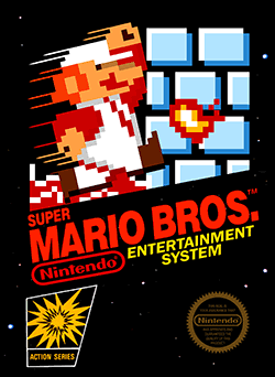 <p>Super Mario Bros keluaran awal by Nintendo</p>
