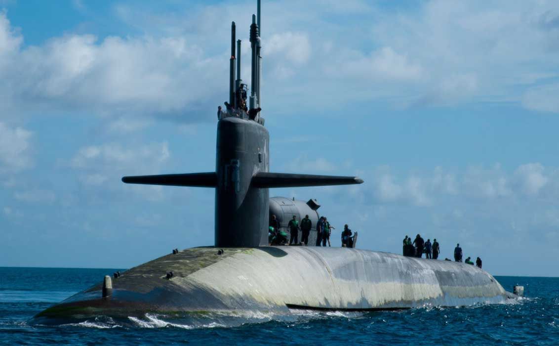 <p>Kapal selam rudal balistik Kelas Ohio Amerika/US Navy</p>
