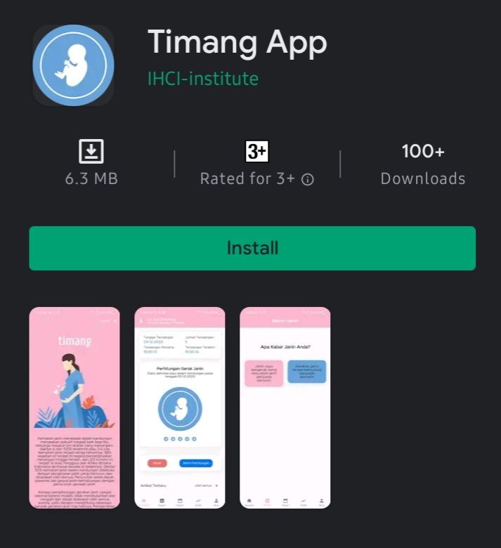 Aplikasi TIMANG App Bantu Ibu Hamil Deteksi Gerak Janin, bisa didownload di Playstore