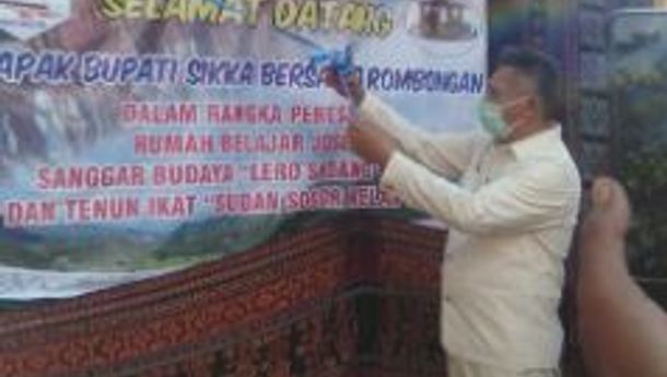 Bupati Sikka Resmikan Rumah Belajar, Sanggar Budaya dan Tenun ikat