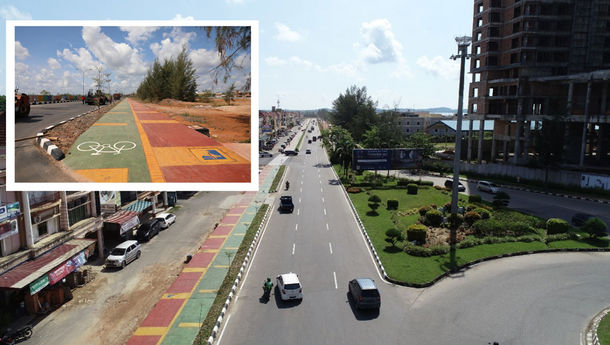 Pembangunan Jalan Bundaran Madani menuju Bengkong Sadai, hampir Kelar