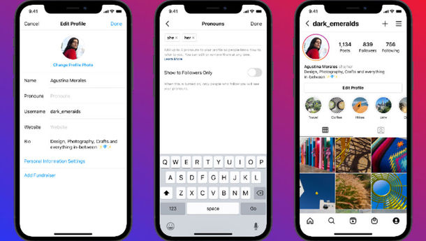 Fitur Terbaru, Kini Instagram Izinkan Pengguna Gunakan Kata Ganti ke Profil
